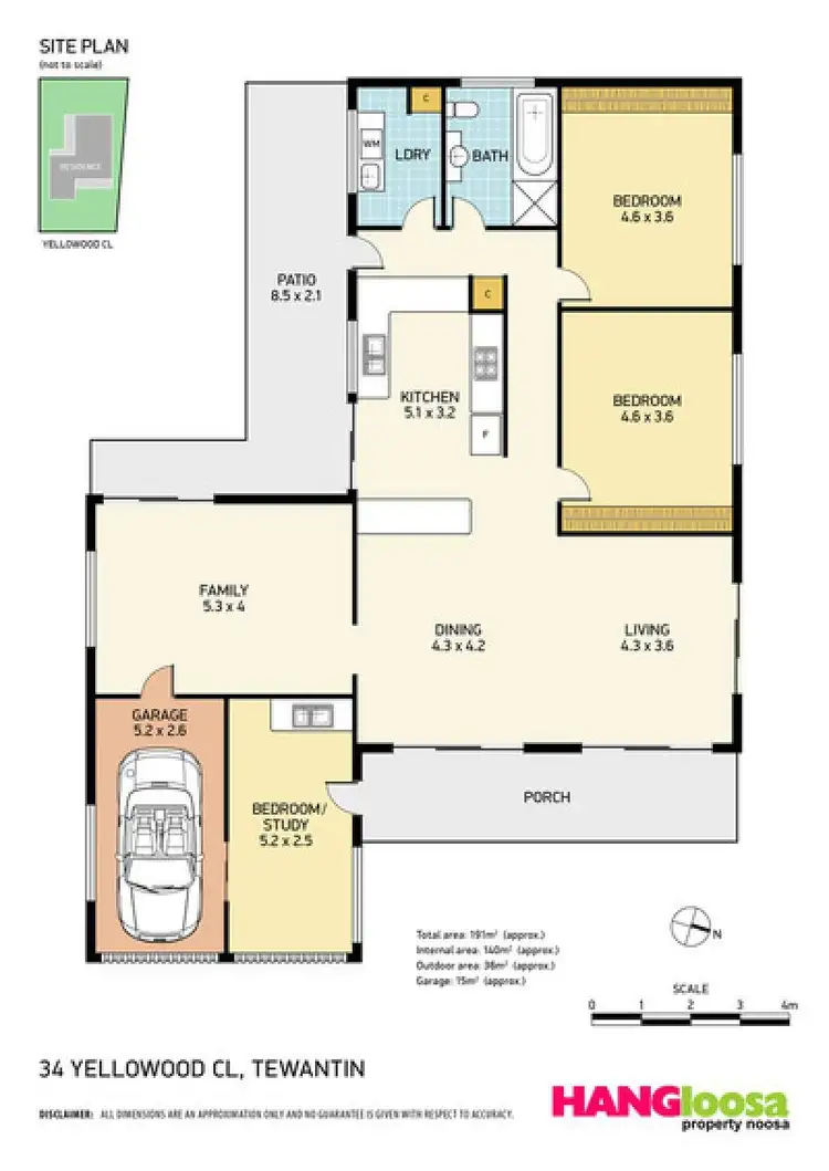Floorplan of Homely house listing, 34 Yellowood Close, Tewantin QLD 4565