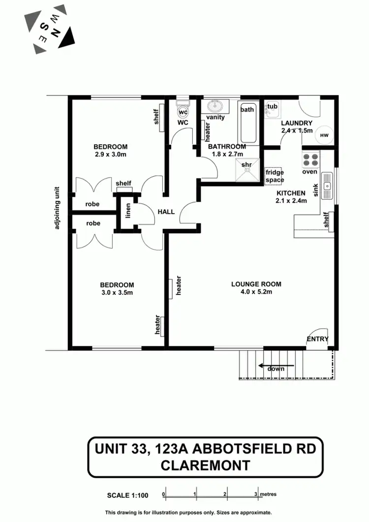 Floorplan of Homely house listing, 33/123A Abbotsfield Road, Claremont TAS 7011