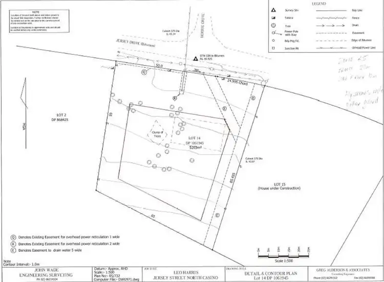 Floorplan of Homely land listing, 43 Jersey Dve, Casino NSW 2470