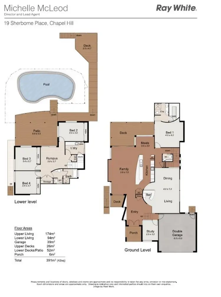 Floorplan of Homely house listing, 19 Sherborne Place, Chapel Hill QLD 4069