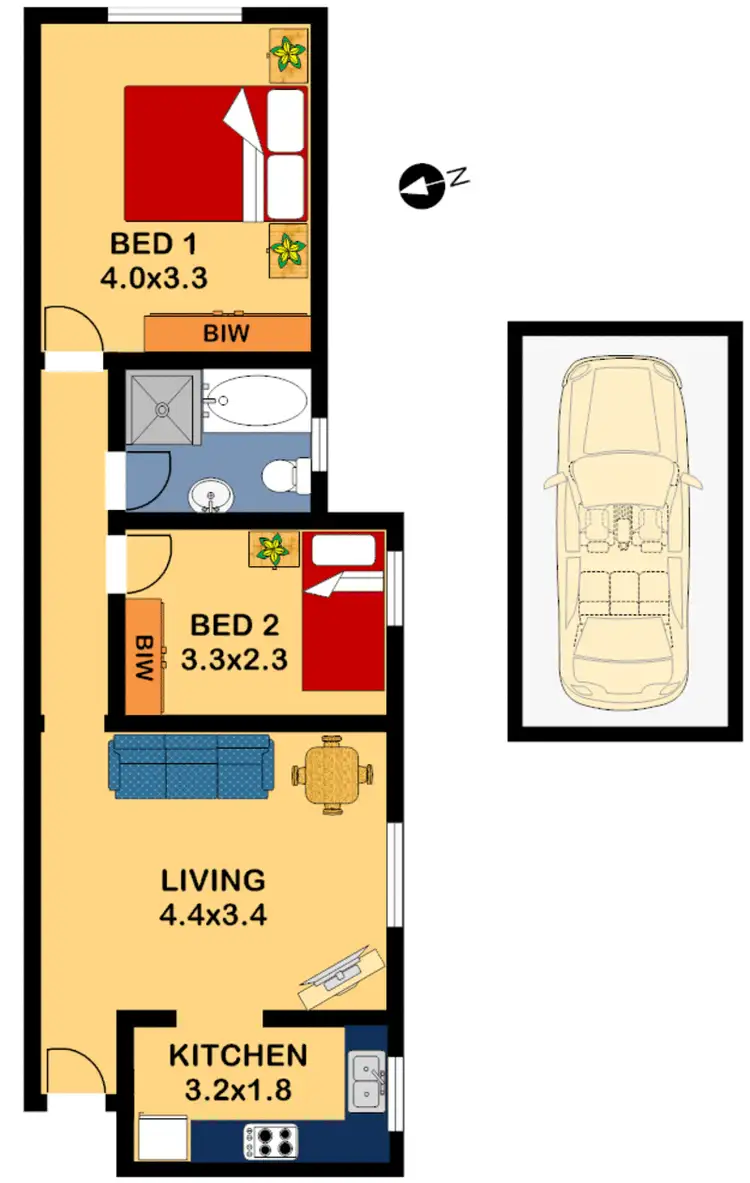 Floorplan of Homely apartment listing, 2/26 Morris Avenue, Croydon Park NSW 2133