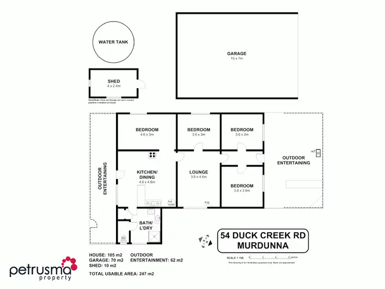 Floorplan of Homely house listing, 54 Duck Creek Road, Murdunna TAS 7178