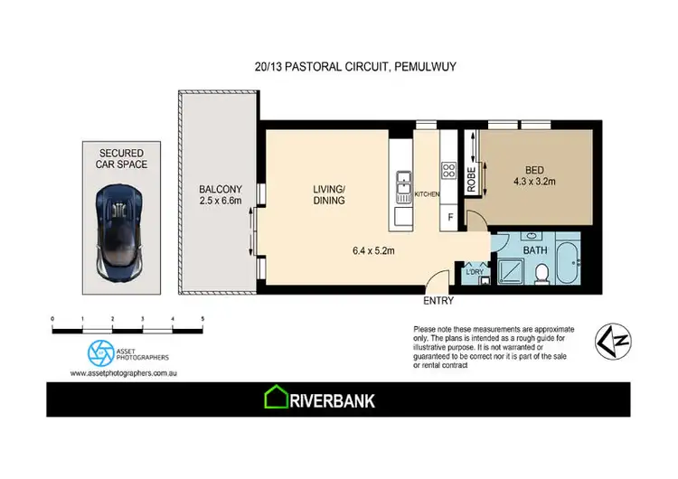 Floorplan of Homely unit listing, 20/13-19 Pastoral Circuit, Pemulwuy NSW 2145