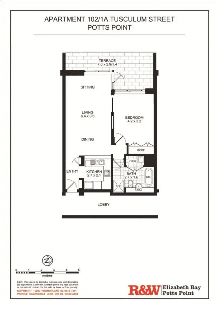 Floorplan of Homely apartment listing, 102/1A Tusculum Street, Potts Point NSW 2011