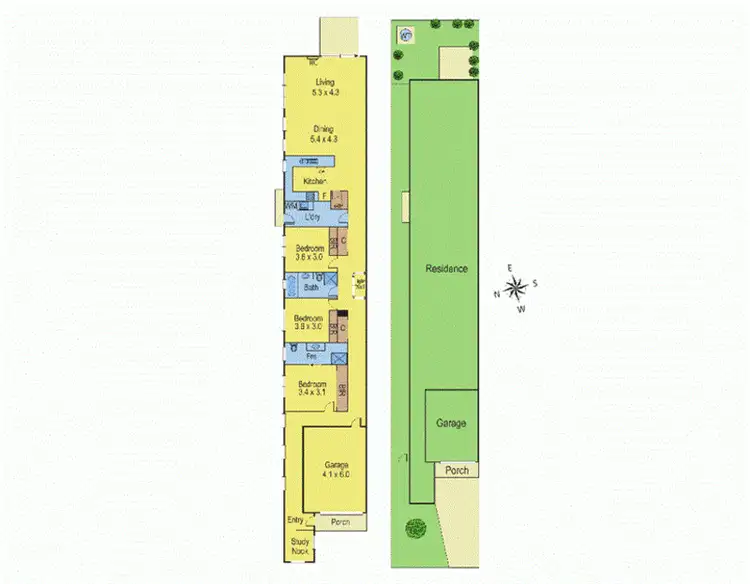 Floorplan of Homely townhouse listing, 2/44 Hughes Street, Bell Park VIC 3215