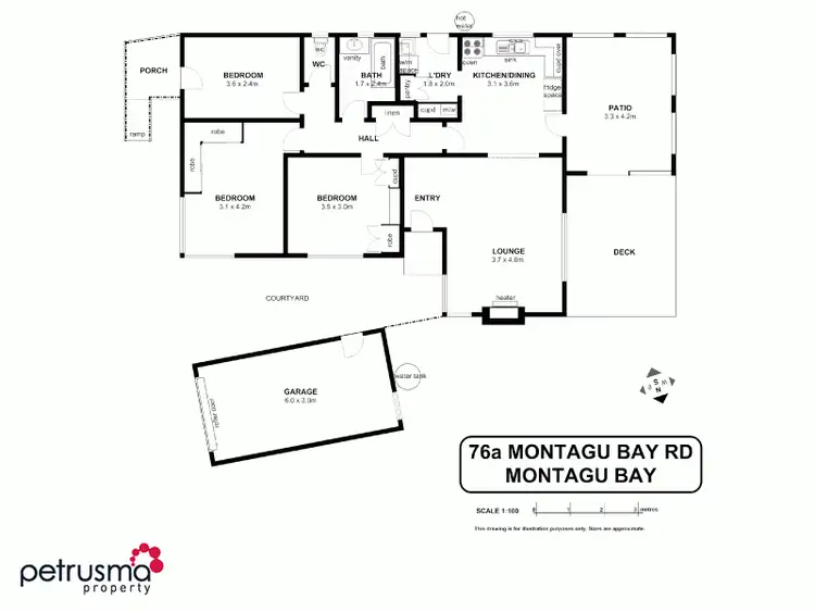 Floorplan of Homely house listing, 76A Montagu Bay Road, Montagu Bay TAS 7018