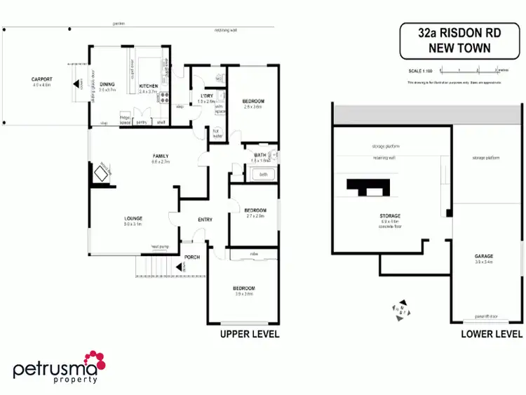 Floorplan of Homely house listing, 32A Risdon Road, New Town TAS 7008