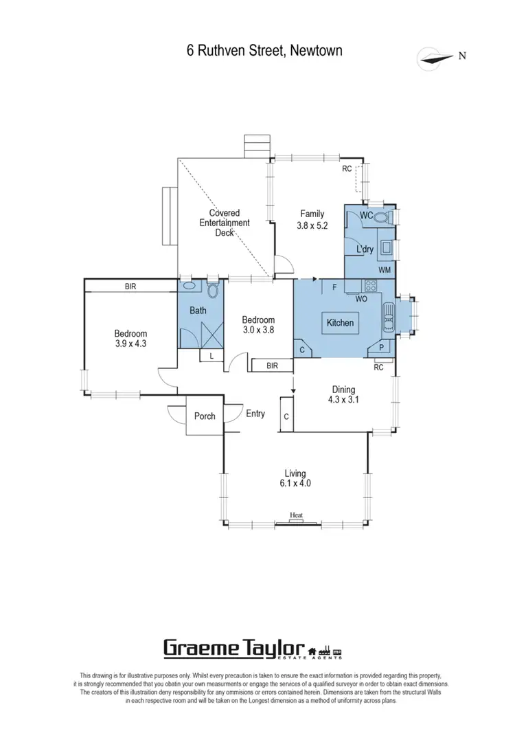 Floorplan of Homely house listing, 6 Ruthven Street, Newtown VIC 3220