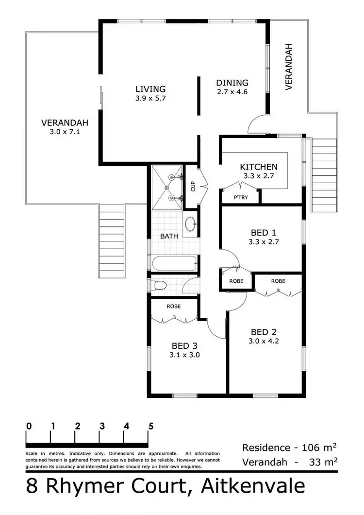 Floorplan of Homely house listing, 8 Rhymer Court, Aitkenvale QLD 4814