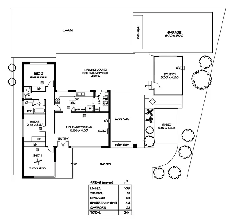Floorplan of Homely house listing, 22 Jacaranda Drive, Salisbury East SA 5109