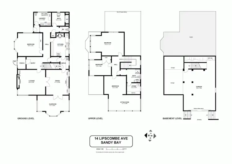 Floorplan of Homely house listing, 14 Lipscombe Avenue, Sandy Bay TAS 7005