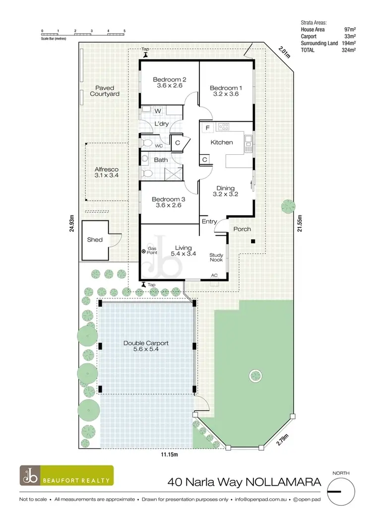 Floorplan of Homely house listing, 40 Narla Way, Nollamara WA 6061