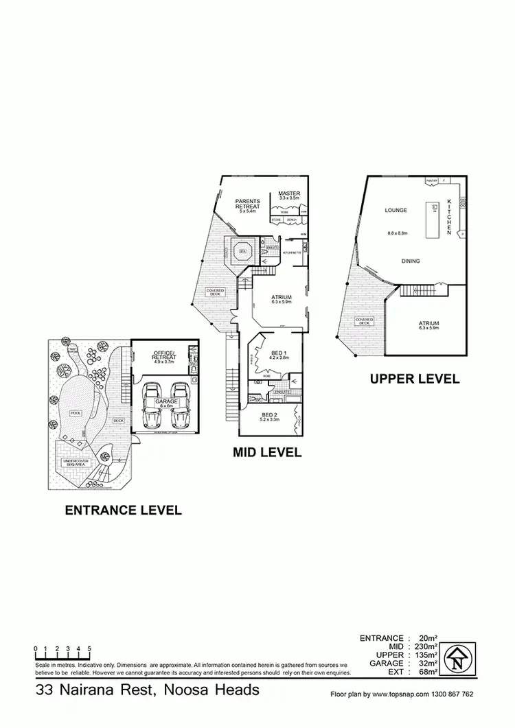 Floorplan of Homely house listing, 33 Nairana Rest, Noosa Heads QLD 4567