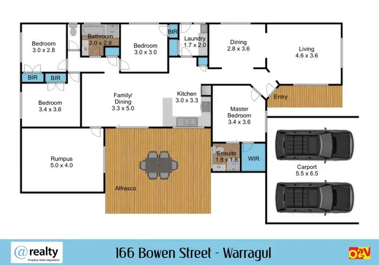 Floorplan of Homely house listing, 166 Bowen Street, Warragul VIC 3820
