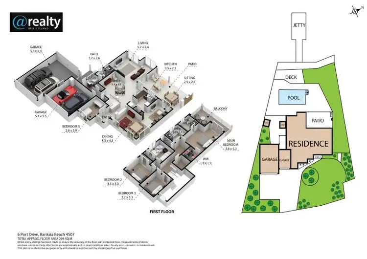 Floorplan of Homely house listing, 6 Port Drive, Banksia Beach QLD 4507