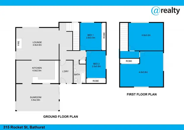 Floorplan of Homely house listing, 315 Rocket Street, West Bathurst NSW 2795