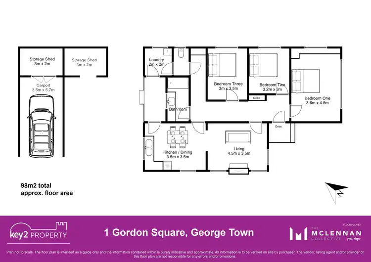 Floorplan of Homely house listing, 1 Gordon Square, George Town TAS 7253