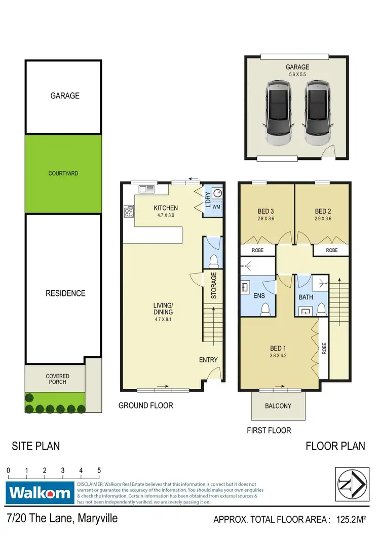 Floorplan of Homely townhouse listing, 7/20 The Lane, Maryville NSW 2293