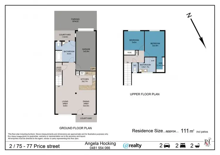 Floorplan of Homely townhouse listing, 75-77 Price Street, Nerang QLD 4211