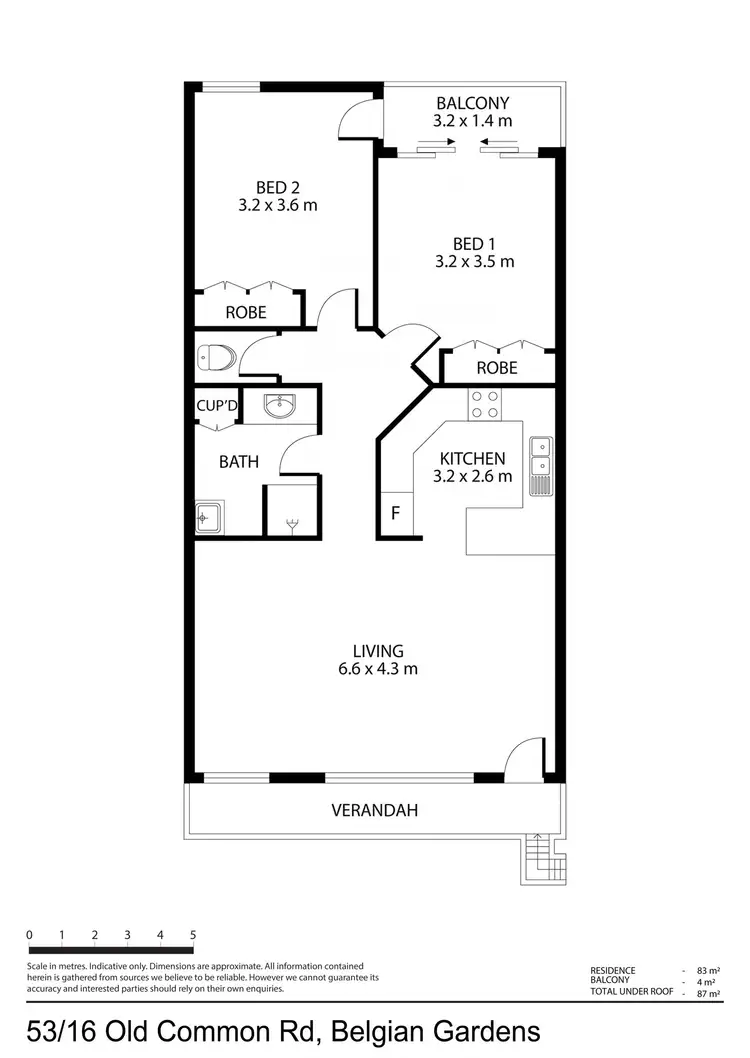 Floorplan of Homely apartment listing, 53/16 Old Common Road, Belgian Gardens QLD 4810