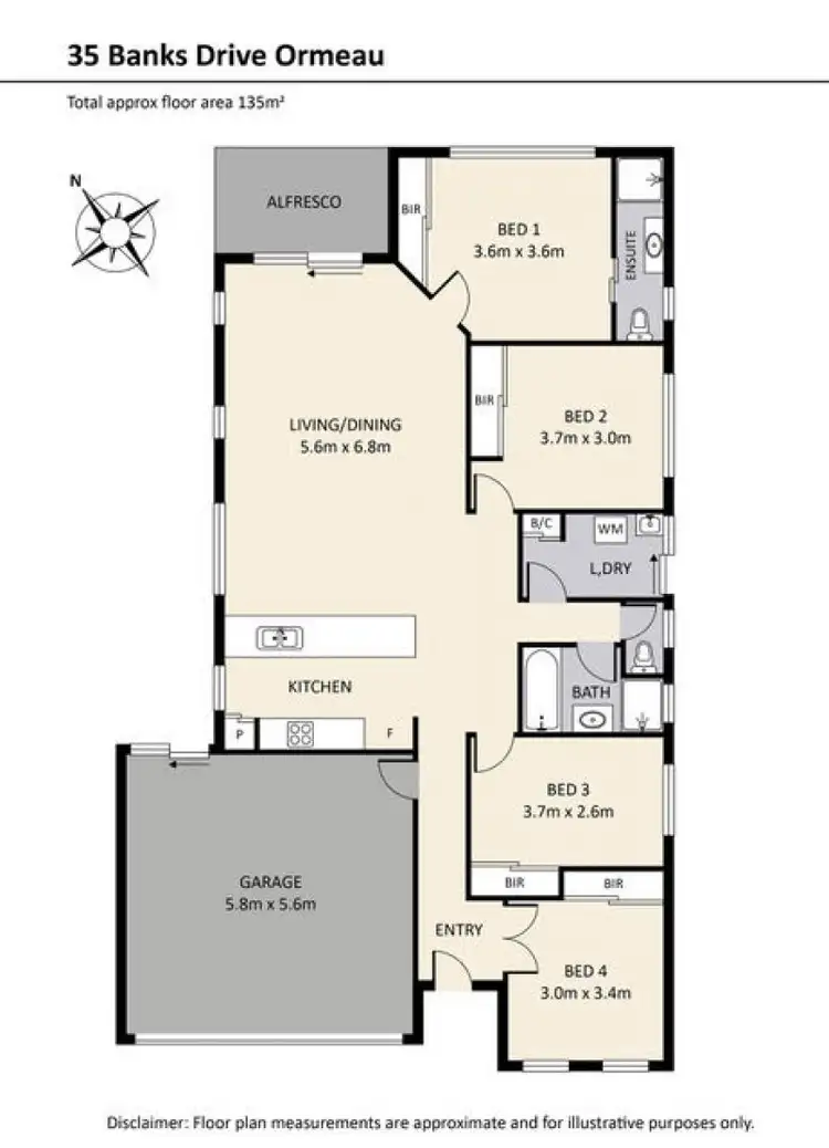 Floorplan of Homely house listing, 35 Banks Drive, Ormeau QLD 4208