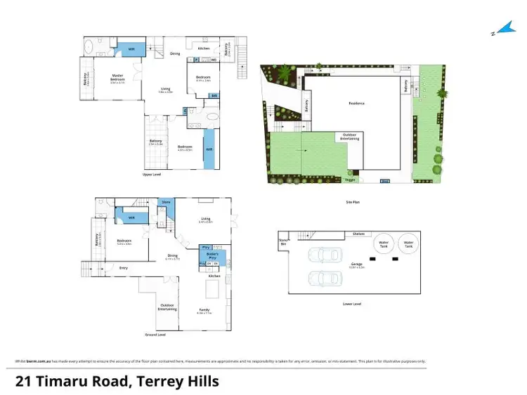 Floorplan of Homely house listing, 21 Timaru Road, Terrey Hills NSW 2084