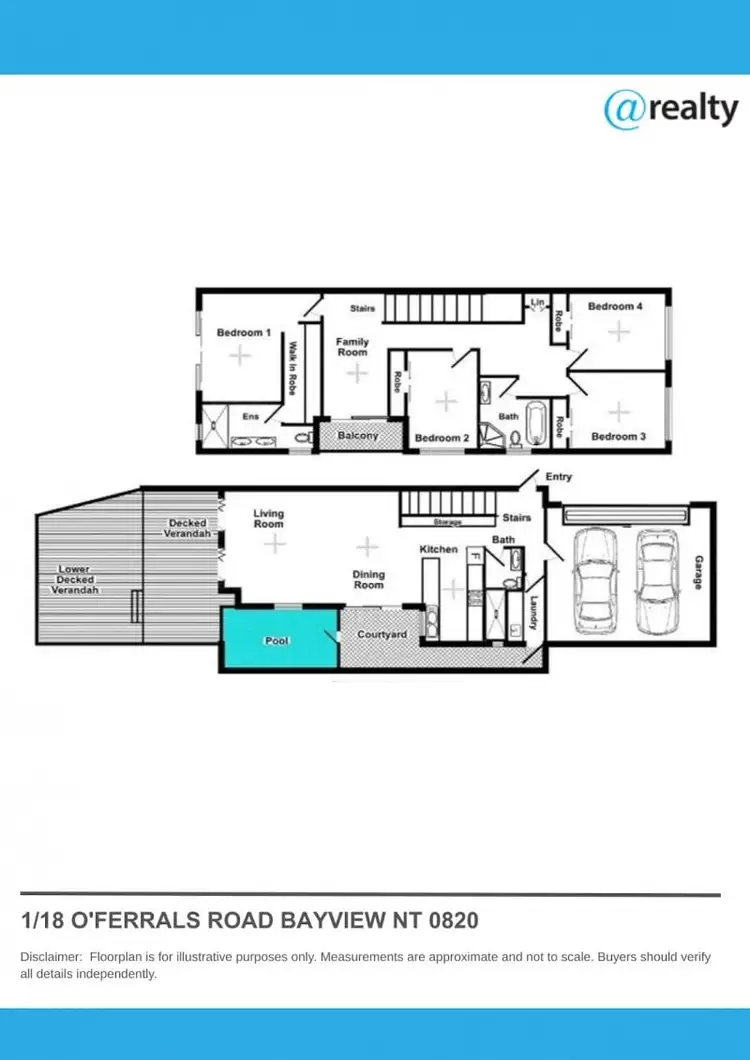 Floorplan of Homely townhouse listing, 1/18 O'Ferrals Road, Bayview NT 820