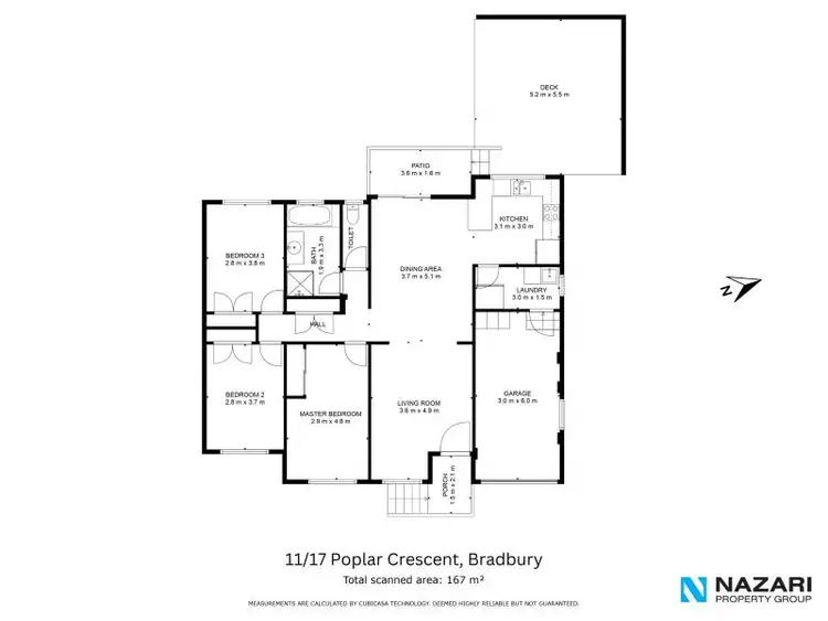 Floorplan of Homely house listing, 11/17 Poplar Crescent, Bradbury NSW 2560