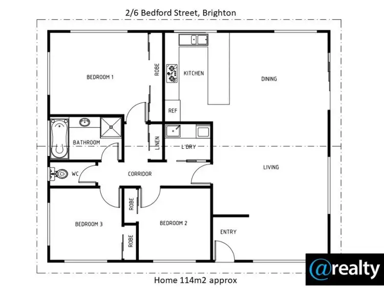 Floorplan of Homely house listing, 1/6 Bedford Street, Brighton TAS 7030