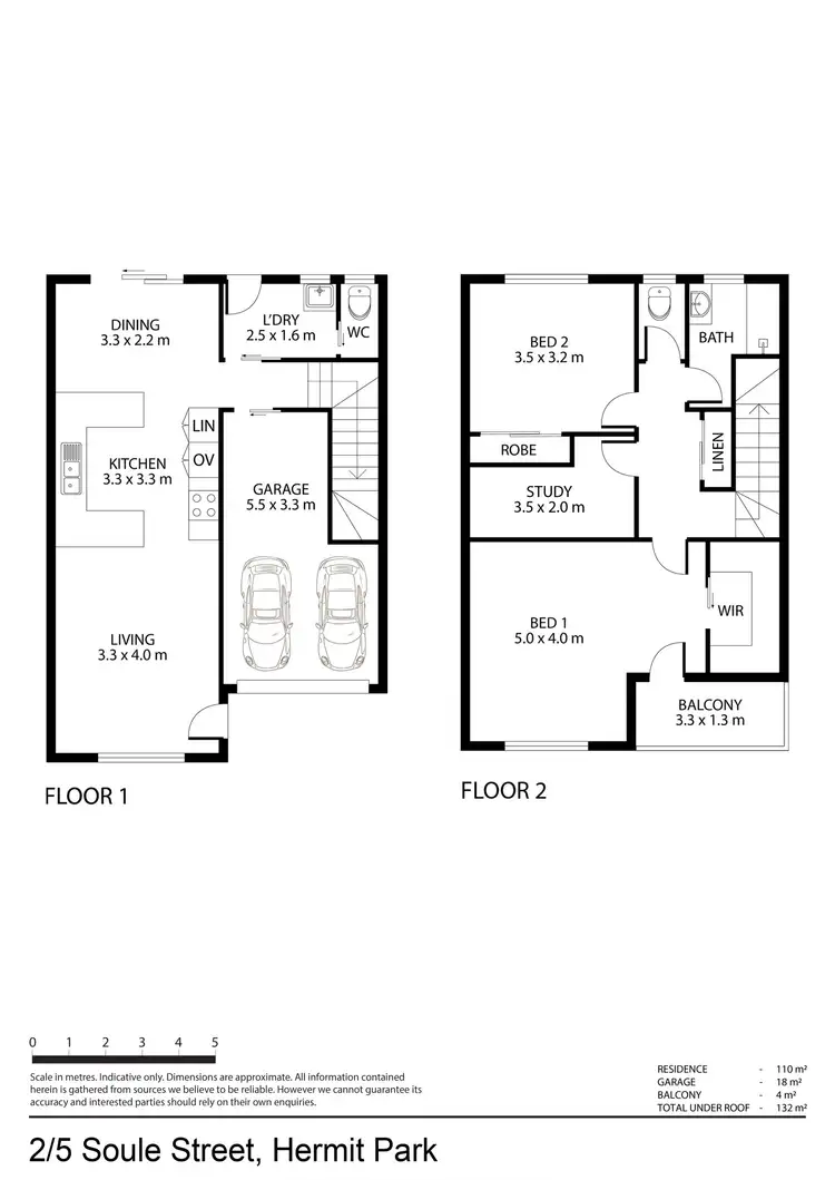 Floorplan of Homely unit listing, 2/5 Soule Street, Hermit Park QLD 4812