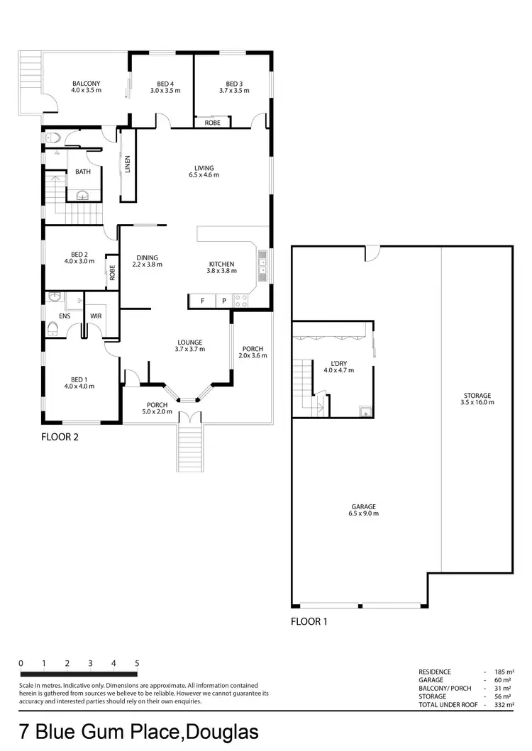 Floorplan of Homely house listing, 7 Blue Gum Place, Douglas QLD 4814
