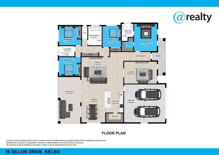 Floorplan of Homely house listing, 16 Dillon Drive, Kelso NSW 2795