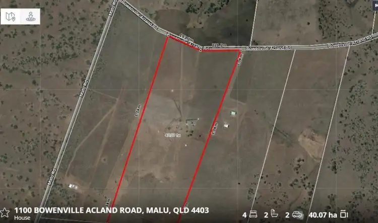 Floorplan of Homely rural property listing, 1100 Bowenville Acland Road, Malu QLD 4403