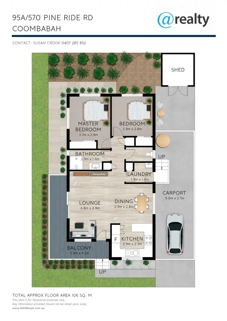 Floorplan of Homely house listing, 95a/570 Pine Ridge Road, Coombabah QLD 4216