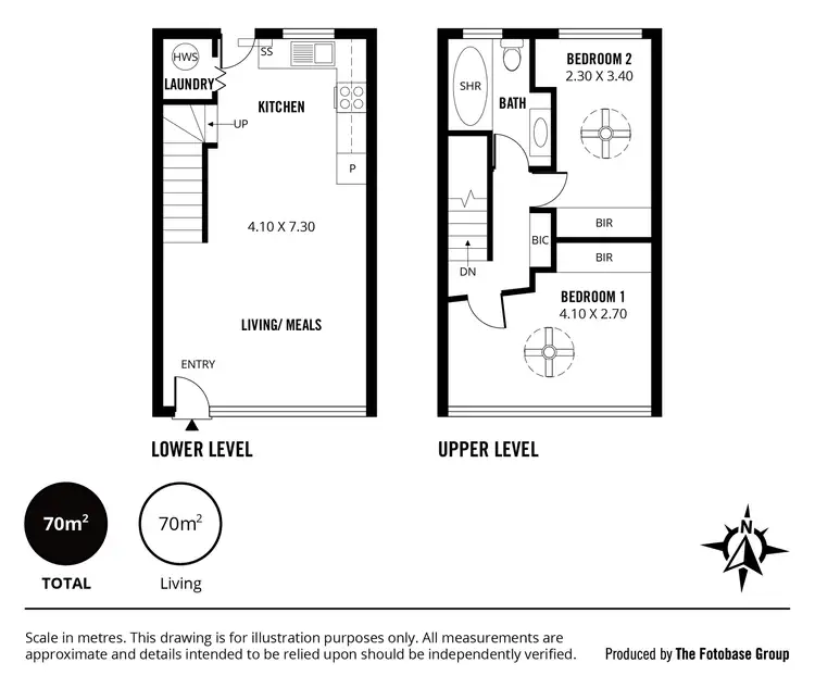Floorplan of Homely townhouse listing, 4/374 Seaview Road, Henley Beach SA 5022