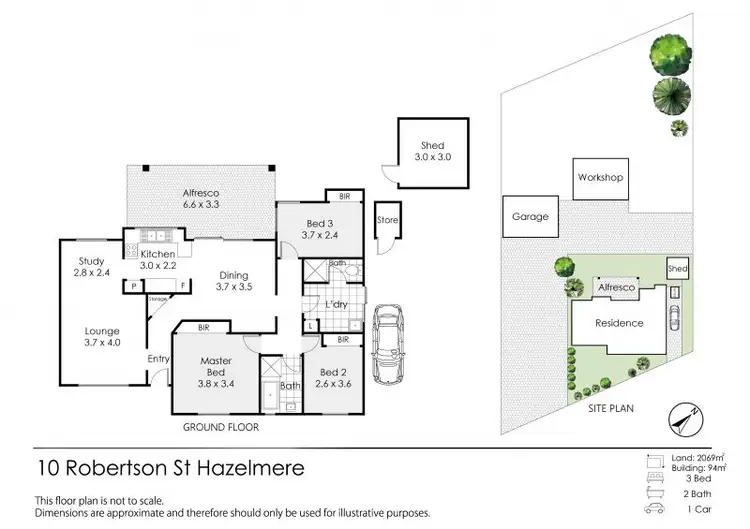 Floorplan of Homely house listing, 10 Robertson Street, Hazelmere WA 6055