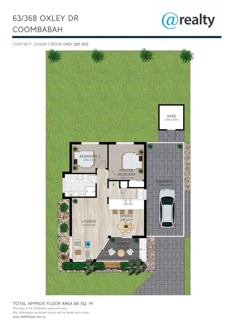 Floorplan of Homely house listing, 63/368 Oxley Drive, Runaway Bay QLD 4216