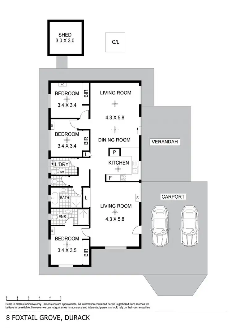 Floorplan of Homely house listing, 8 Foxtail Grove, Durack NT 830