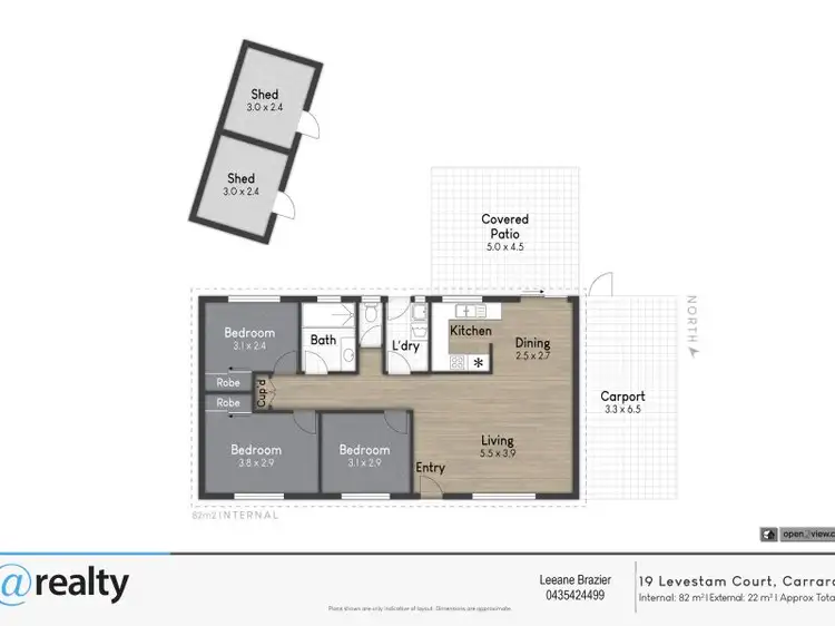 Floorplan of Homely house listing, 19 Levestam Court, Carrara QLD 4211