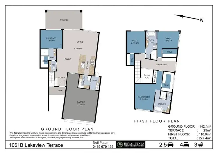 Floorplan of Homely villa listing, 1061B Lakeview Heights, Royal Pines Resort, Benowa QLD 4217