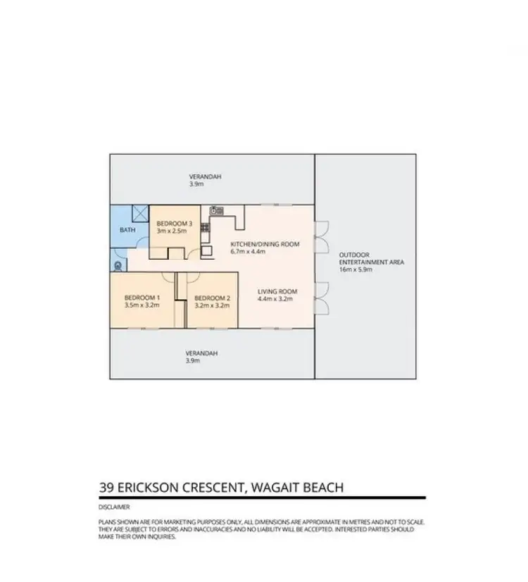 Floorplan of Homely house listing, 39 Erickson Cresent, Wagait Beach NT 822