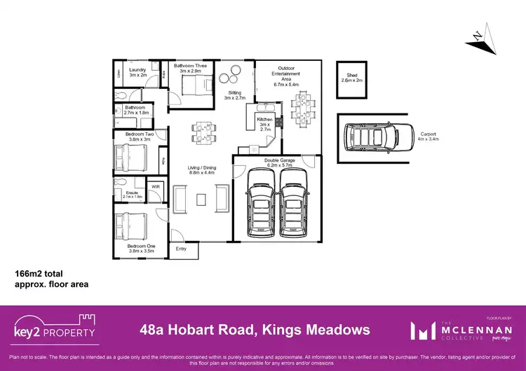 Floorplan of Homely house listing, 48A Hobart Road, Kings Meadows TAS 7249