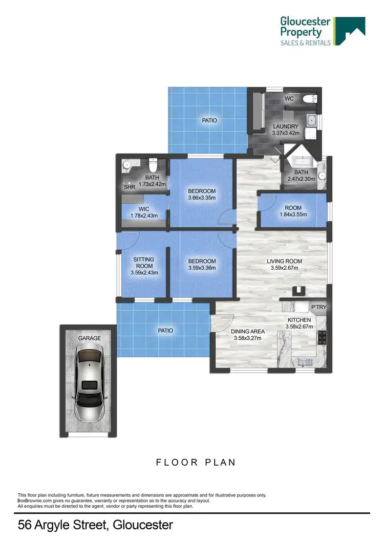 Floorplan of Homely house listing, 56 Argyle Street, Gloucester NSW 2422