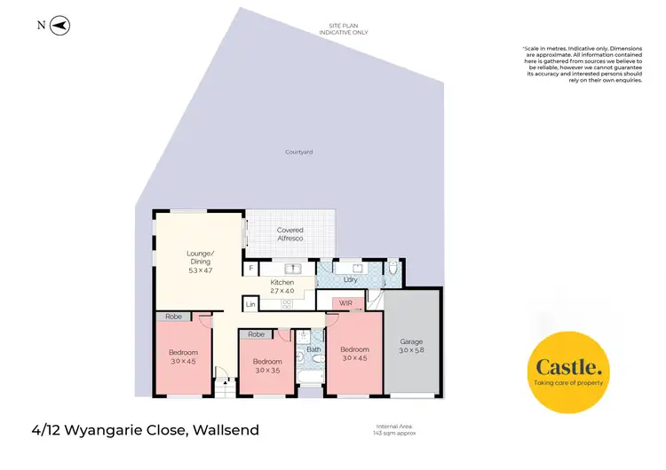 Floorplan of Homely villa listing, 4/12 Wyangarie Close, Wallsend NSW 2287