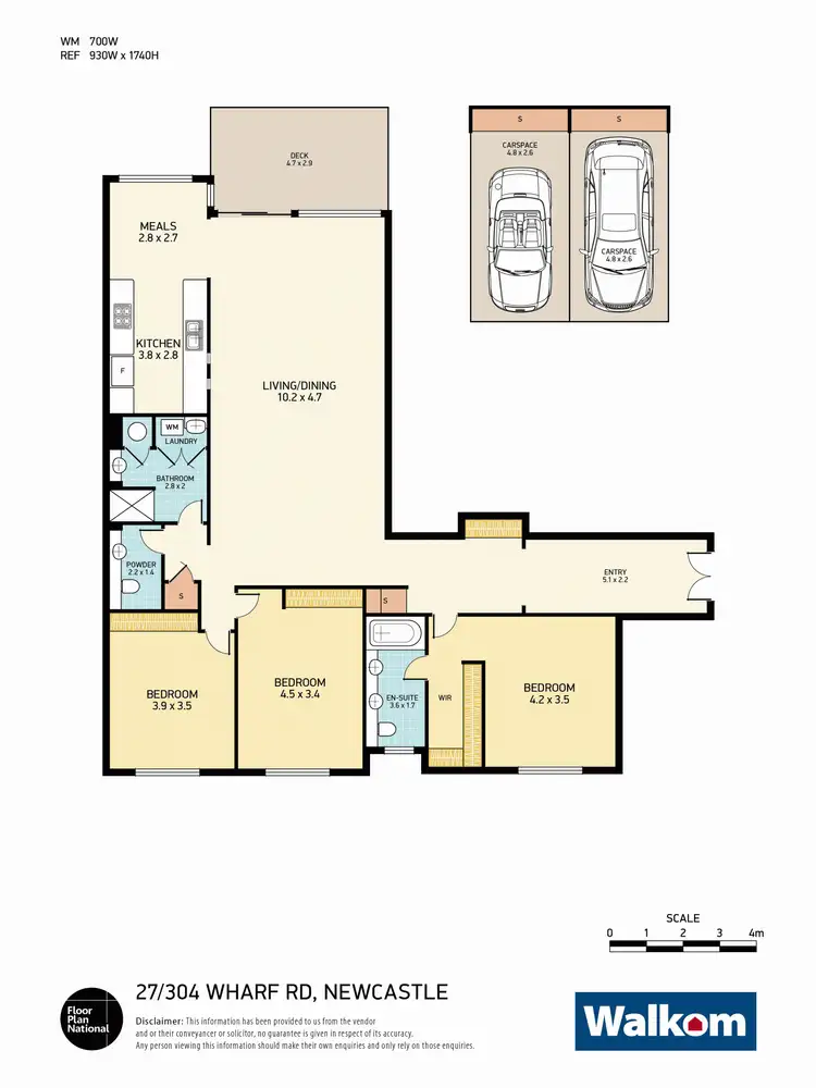 Floorplan of Homely apartment listing, 27/304 Wharf Road, Newcastle NSW 2300