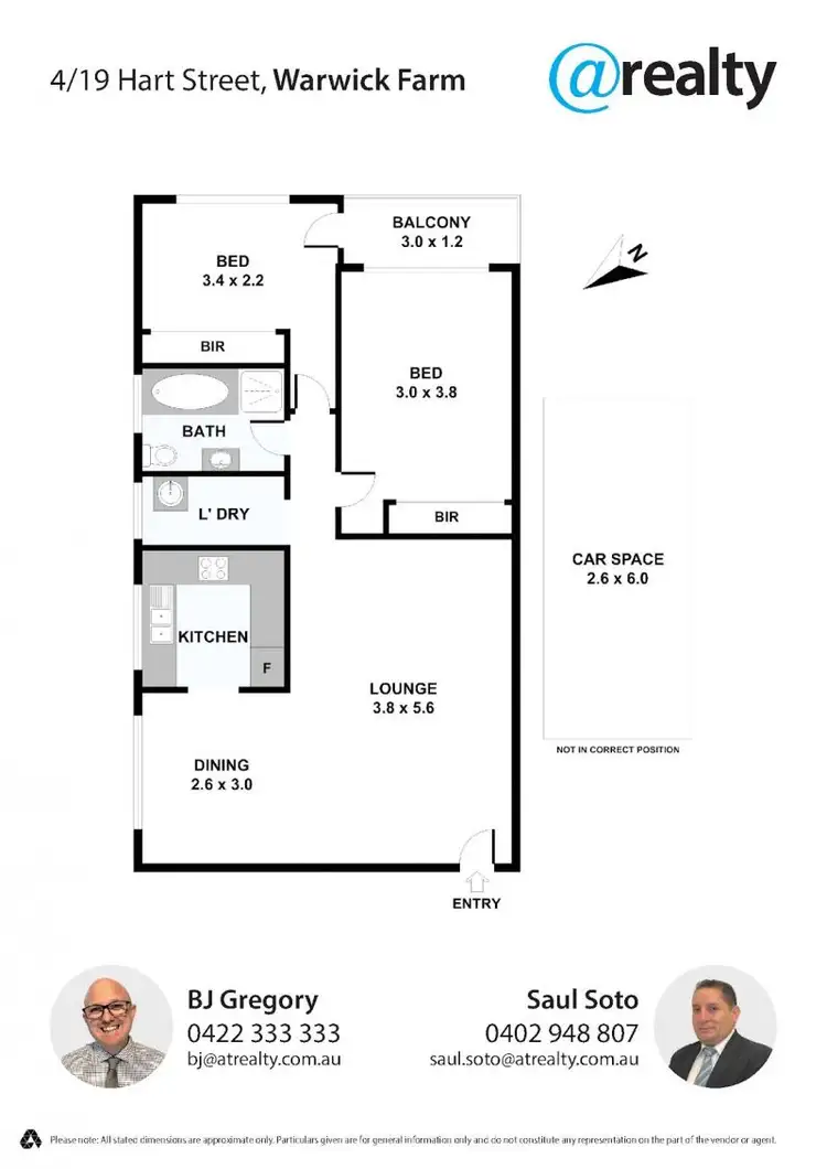 Floorplan of Homely unit listing, 4/19 Hart Street, Warwick Farm NSW 2170