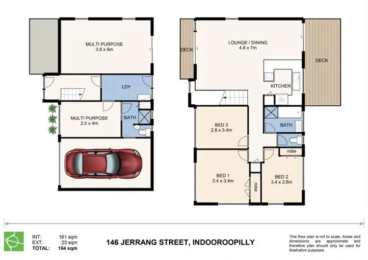 Floorplan of Homely house listing, 146 Jerrang Street, Indooroopilly QLD 4068