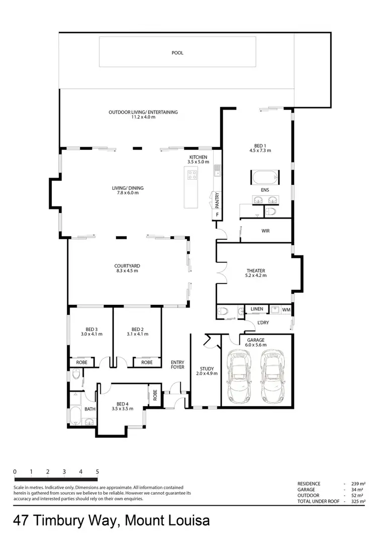 Floorplan of Homely house listing, 47 Timbury Way, Mount Louisa QLD 4814