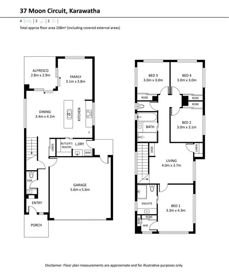 Floorplan of Homely house listing, 37 Moon Circuit, Karawatha QLD 4117