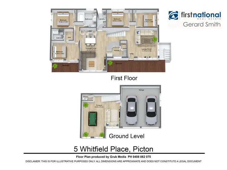 Floorplan of Homely house listing, 5 Whitfield Place, Picton NSW 2571